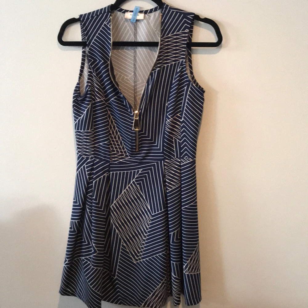 barely worn blue patterned dress